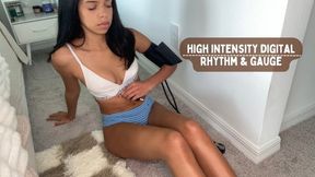 High-Intensity "Digital Rhythm & Gauge" Protocol Feat Aria Nicole 4K - Jumping Jacks, Littmann Stethoscope, Heartbeat Sounds, BP Cuff, Inflated Cuff, Manual Cuff, Exercise, 180 mmhg