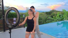 My stepsister wants me to fuck her while she's doing tikt0ks