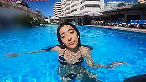 Argentinian Slut Is Picked Up From The Swimming Pool And Fucked In Her Hotel Room