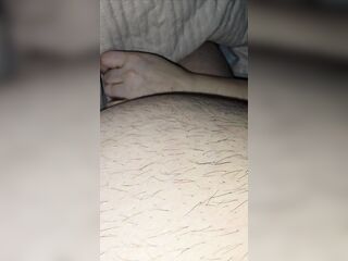 Step mom hand slip under blanket and handjob step son Big dick by mistake