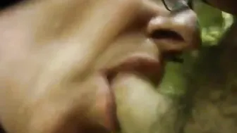 Daddy Blows it in the Stockroom - Amateur Old-Young Action