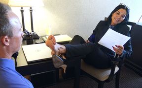 Office Foot Bitch: This Is Your Job, Moron!