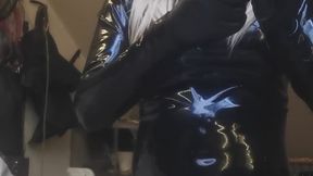 Lubing up and smoking in latex