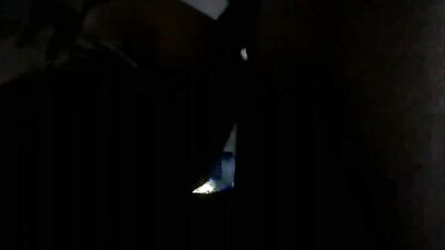 Round ass African chap is riding his dildo in this close-up footage