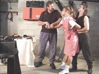 Hot sub gets belted and blindfolded during the time that being gratified