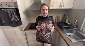 Pregnant slut Saskialove gets it herself in 6 months