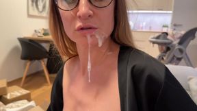 Penis got stuck in a roll of toilet paper Stepmother will solve the problem as always