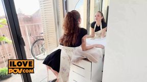 Morning with Promiscuous Maid Geisha Kyd