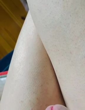 Shaved smooth legs