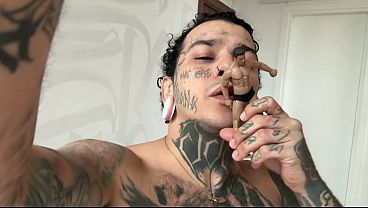 The little human enjoys being on the giant'_s cock and is then devoured.