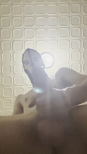 7 Inch (18cm) Hot Cock Owned by a Masked Slim Twink. Flashlight Intense Masturbation, Moaning.