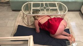 stepmom stuck in the living room cleaning