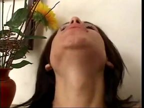 Stunning shemale gets shared between two studs