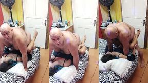 novinha morena quer trepar com o velho todos os dias e pede leite quentinho bem la no fundinho