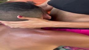 Carnival cutie gets banged in the slit and swallows stranger's load