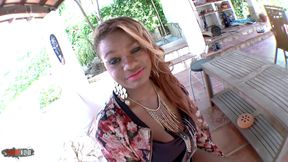 Estrella: Fucking in Bed with Estrella, a Beautiful Young Black Girl with Big Tits