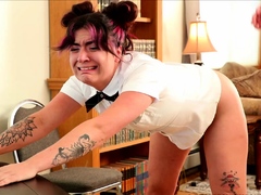 Tight ass brunette amateur Angel Hott