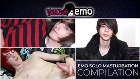 HomoEmo: Compilation of thin youngsters working stiff on their rock-hard meat and taut booty in sofa