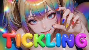 TICKLING - Bound to Bedposts Relentless Rib Underarm and Foot Tickling While She Strokes Him Through Continuous Laughter Until He Spills (Erotic Audio)