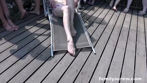 Seductive EXPERIENCED ONE screws her stepson in group sex