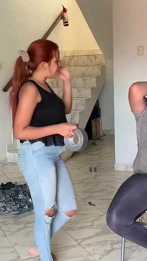 Chubby Guy Followed Home by Duct Tape Crazy Bitch (episode 2 of 2)