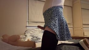 Prostate_play - Crossdresser with Trans Doll