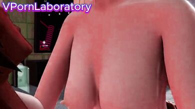 Sitting hard on the big black penis