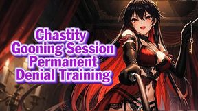 Chastity Gooning Session – Permanent Denial Training | Goddess Hiyori
