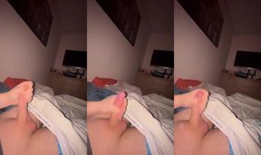 Shaven Chubby Uncut Jerk & Cum