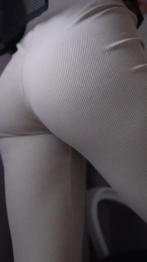 Voyeur. Farting while doing my work. Leggings!Yoga pants ignore fetish   Clip 1