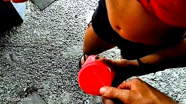 drinking piss in the streets of natal rio grande do norte, brazil