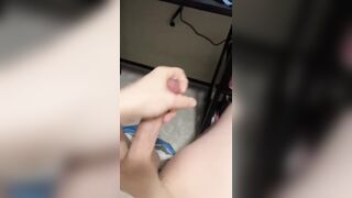 Fapping off and jizzing back to back