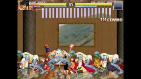 Zombies Fuck Cloud Strife, Ken, Goku & Hayato in Intense Yaoi Gay Sex Scene