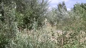 Outdoor show turns into a big cock fucking session