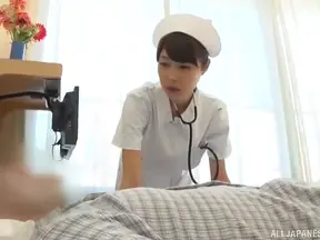 Japanese Nurse Gets Cumshot After Giving Steamy Blowjob