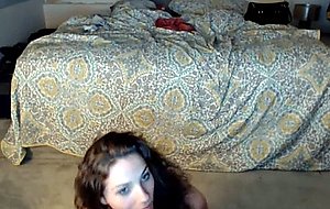 Slim tgirl masturbating on cam
