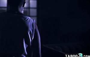 Taboo threesome with lesbian MILF mom and teen stepsis