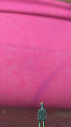 Giantess Tries New Tiny Health Supplement