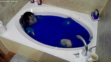 Ultimate Blue Slime Bath 4K HD Ultra TEMU Camera Edition