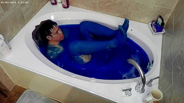 Ultimate Blue Slime Bath 4K HD Ultra TEMU Camera Edition