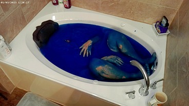 Ultimate Blue Slime Bath 4K HD Ultra TEMU Camera Edition