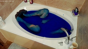 Ultimate Blue Slime Bath 4K HD Ultra TEMU Camera Edition