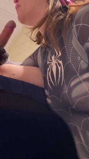 Must-share moment from &quot;Spider Girl Suck Huge Cock Till Oral Pulsating Creampie&quot;
