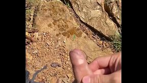 Exposed Hiking (pee on lookout&amp_cum by picnic table)