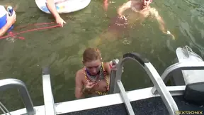 Amateur Girl Enjoys Boating While Giving Her Friend A Passionate Cunt Licking