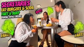 Office Lunch Break Turns Into a Loud Fart & Burp Contest!