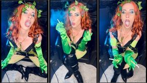 U visit poison ivy part 1 she smokes 2 at once and encourage u to taste a cig and ash