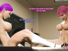 Futa3dX Busty Futa Classroom Thresome Comic