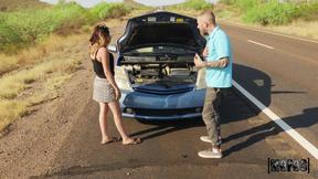 ”MOFOS Callie Jacobs's car has broke down so she paid with her tight snatch to Scott Nails”