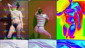 deesse danse a son aise !video de 2 min - erotique avec un t-shirt ample ...